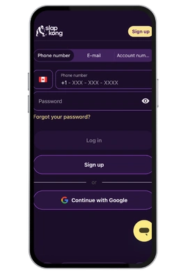 SlapKong Casino register
